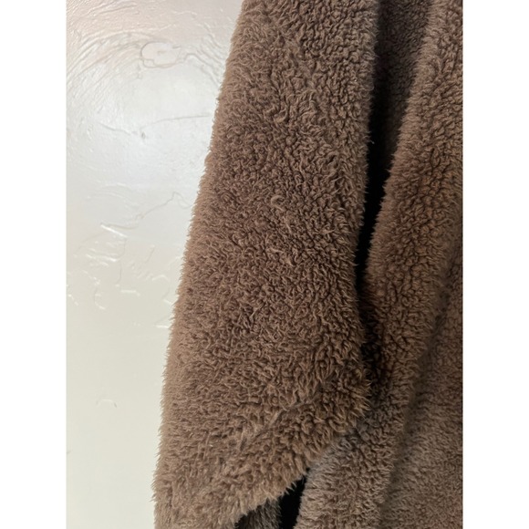 Koolaburra by UGG Women's XL Cozy Sherpa Fleece Open Front Cardigan Jacket Brown - Picture 5 of 9